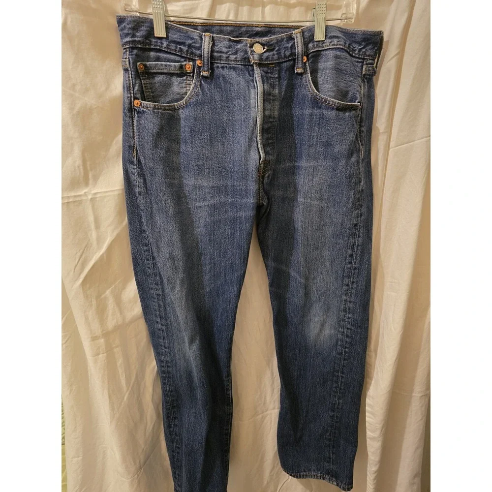Levi's 501 Original 90's Men's Blue Y2K Straight Leg Jeans Size 33 x 30 Y2K
